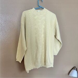 Vintage Basic Editions Butter Yellow Sweater Size M